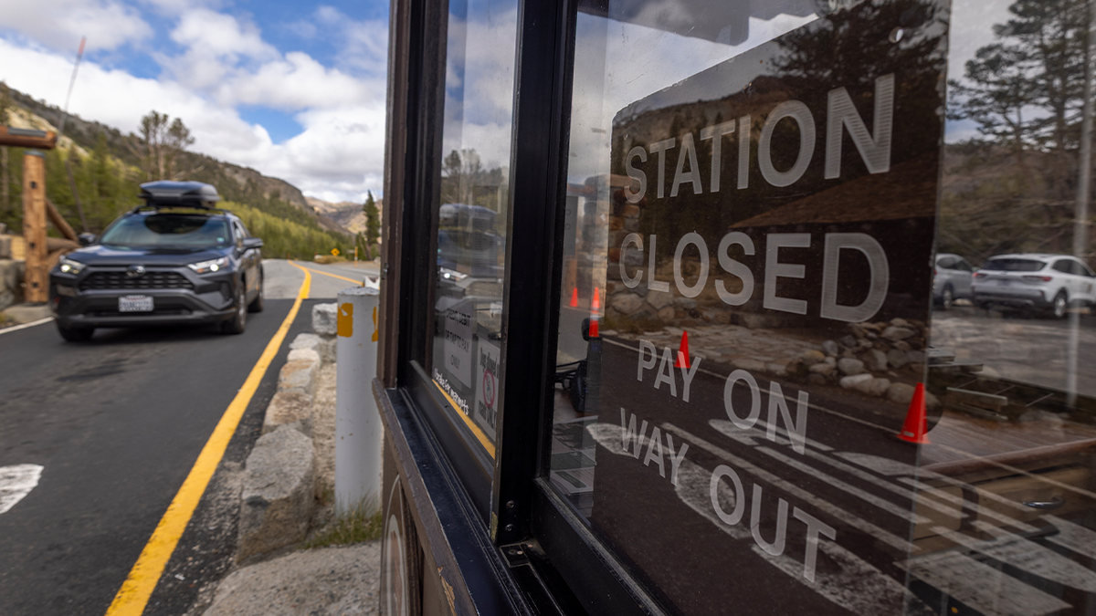 Closed station at Yosemite National Park