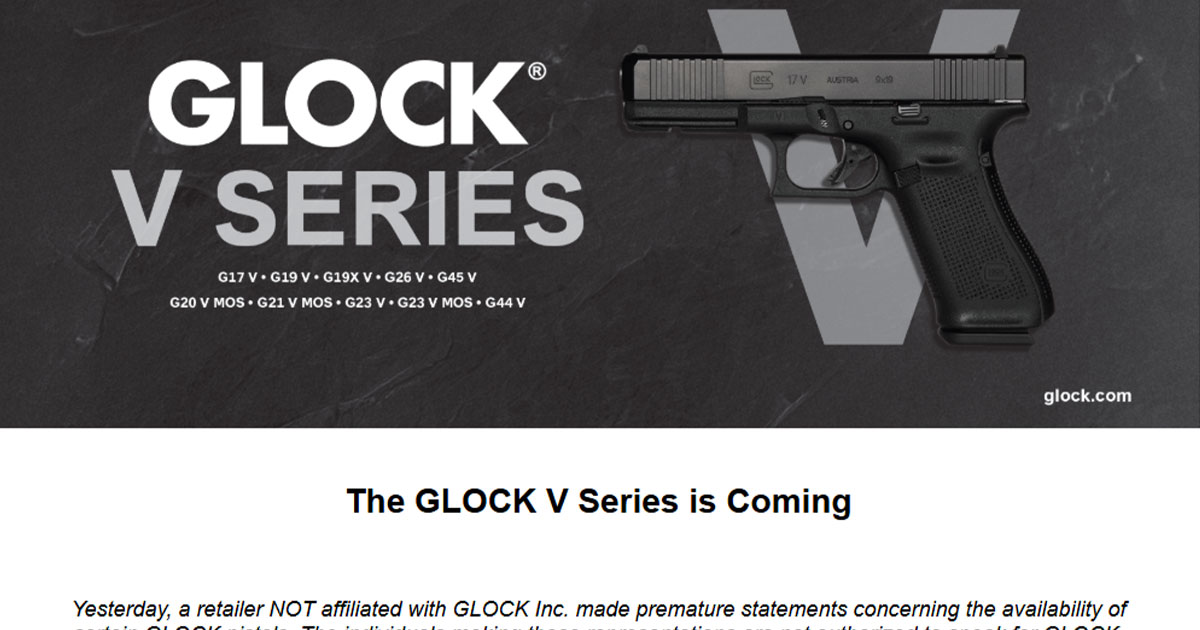 CONFIRMED: GLOCK V Series Is Real — And We’re Getting Our Hands on the G19 V and G45 V