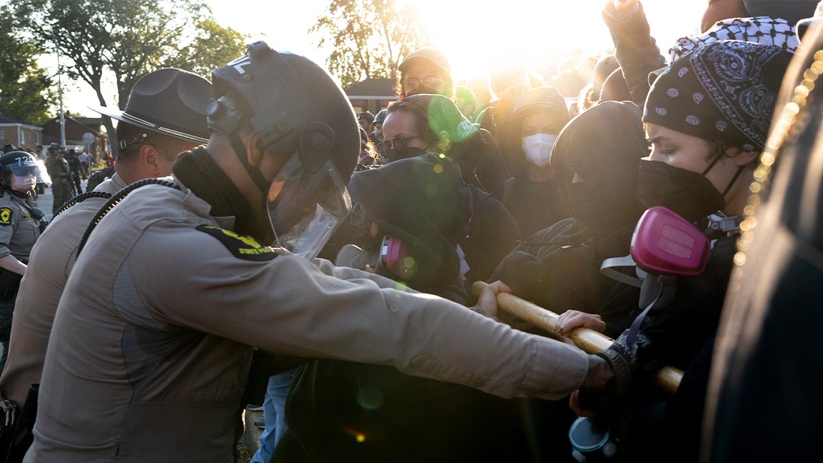 Law enforcement clashes with anti-ICE protesters