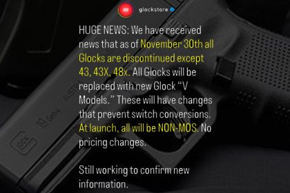 Rumor Alert: GLOCK Discontinuing Vast Majority of Handguns, Introducing “V Models” to Combat Switch Conversions