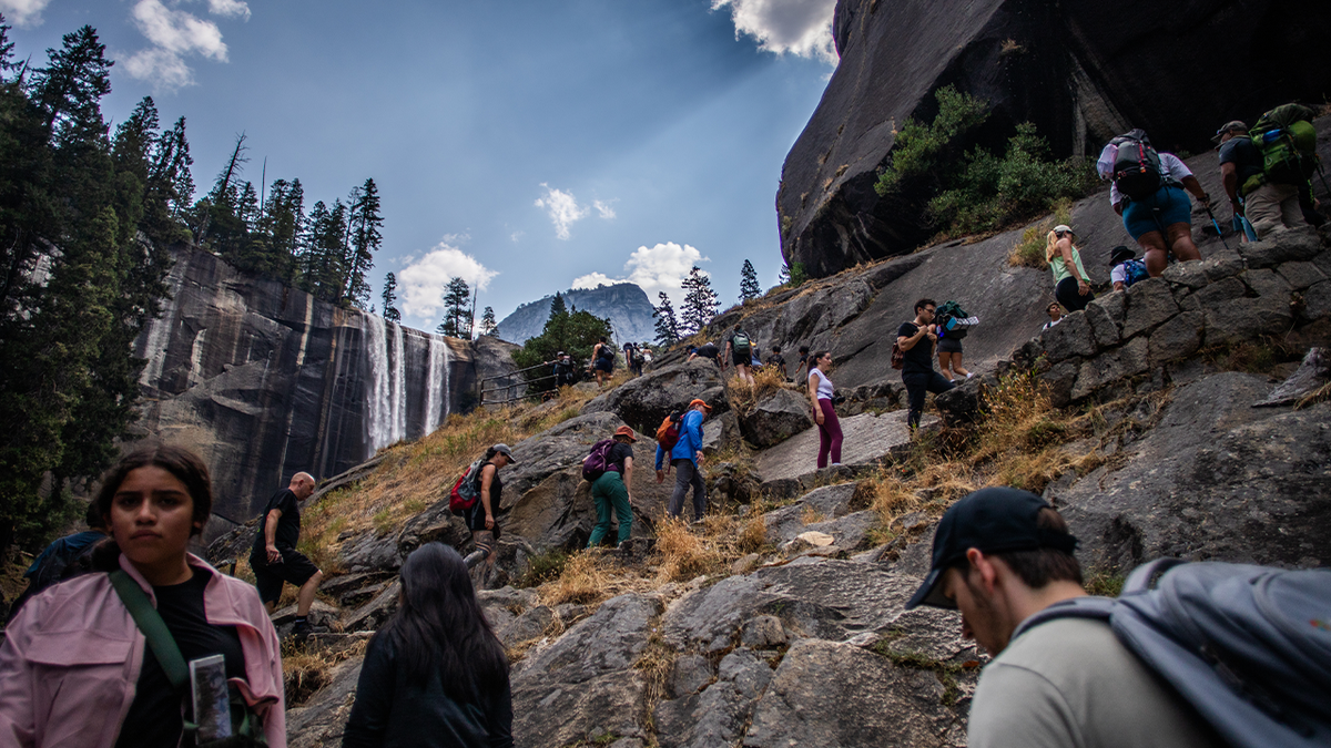 Crowds pack California's Yosemite National Park