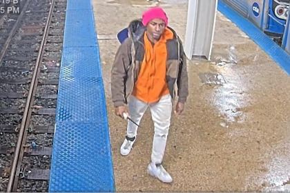 Blue city police search for suspect after unprovoked stabbing at college train stop