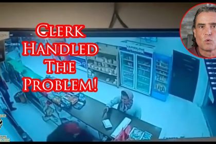 Clerk Outshoots Armed Robber on Video