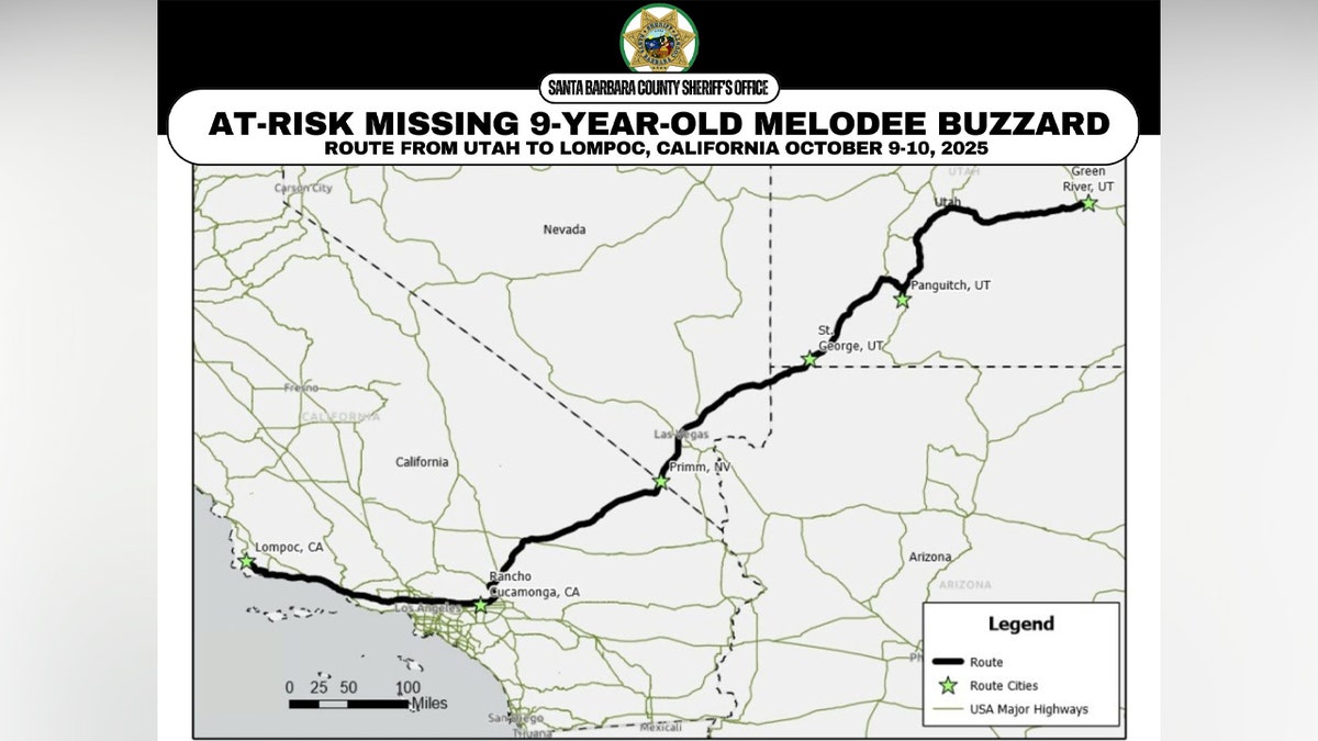 Map released by officials