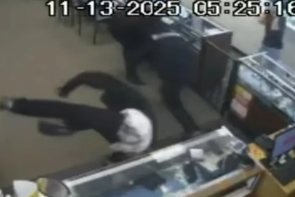 Dramatic Footage Shows Store Owner Shooting At Robbers In Madera