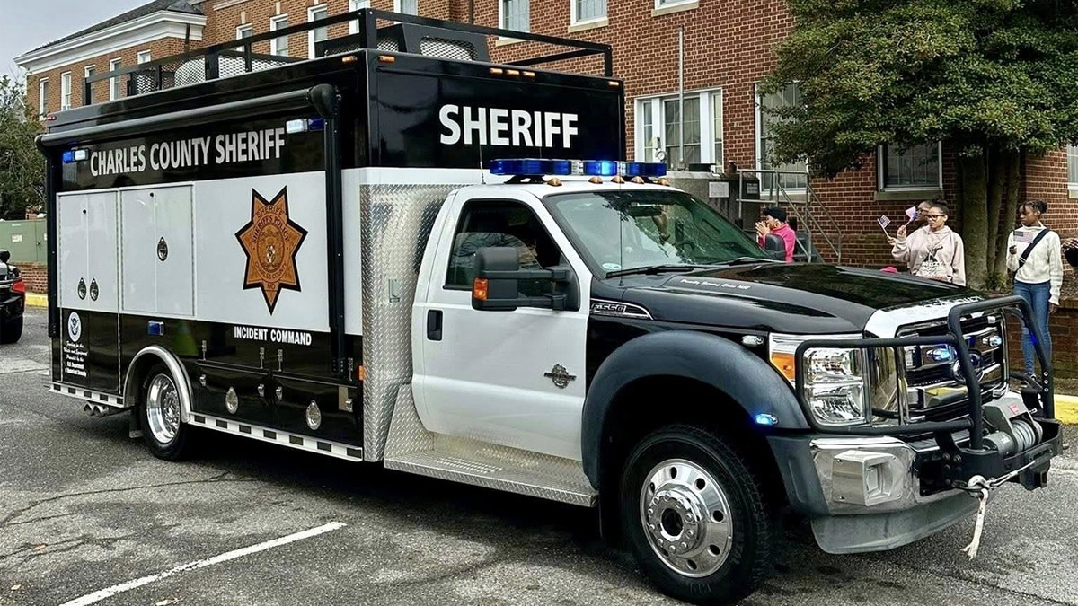 Charles County Sheriff's Office truck at parade