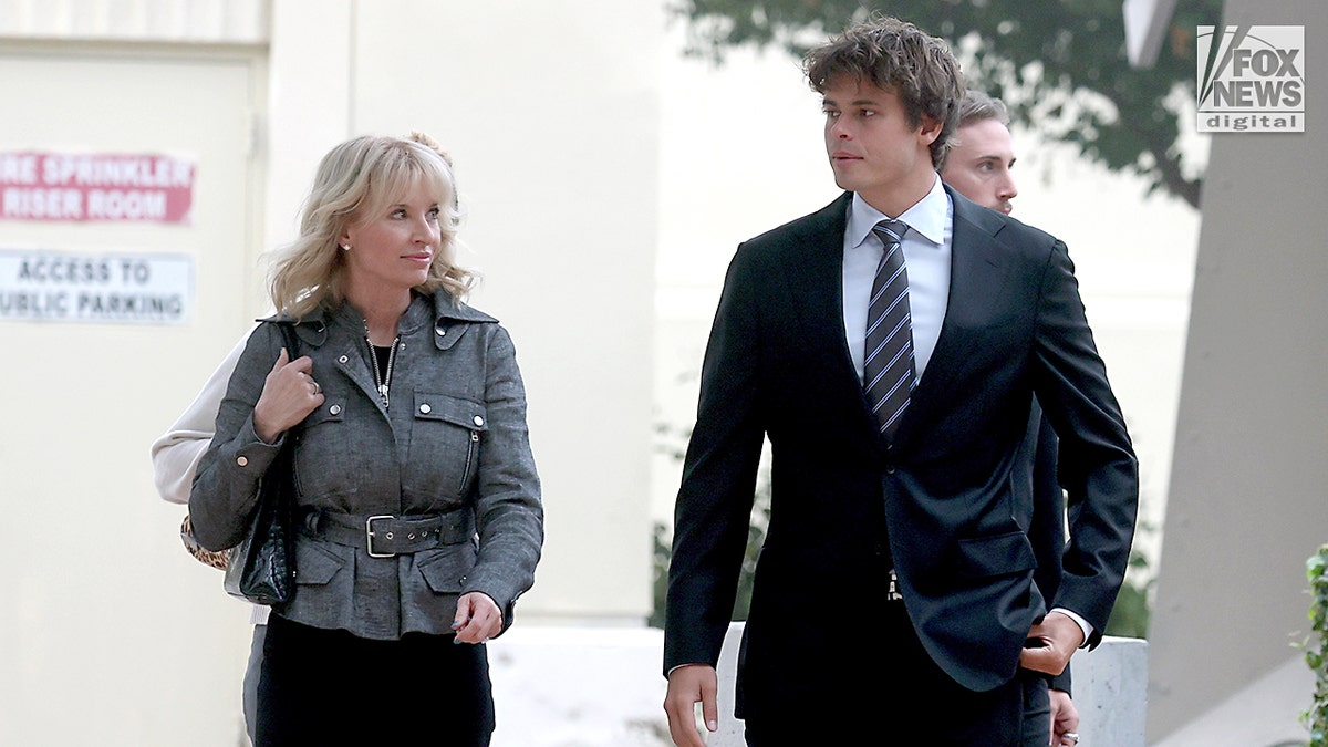 Fraser Bohm outside court hearing on deadly Pepperdine students car crash.