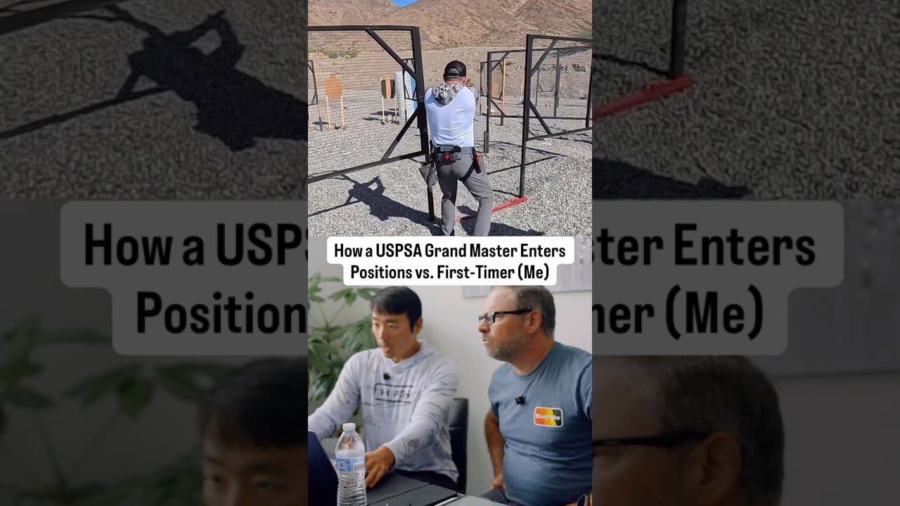How a USPSA Grand Master Enters Positions vs. First-Timer (Me)