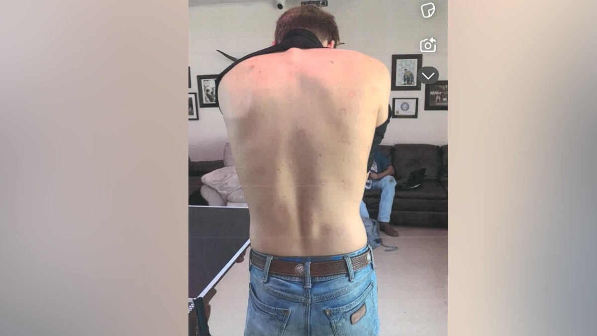 A photo of Sawyer Updike, a University of Texas freshman who was allegedly hazed