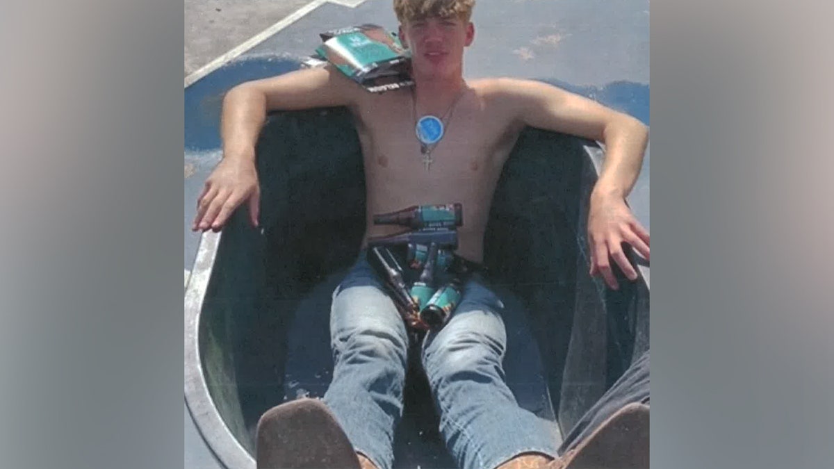 A photo of Sawyer Updike, a University of Texas freshman who was allegedly hazed