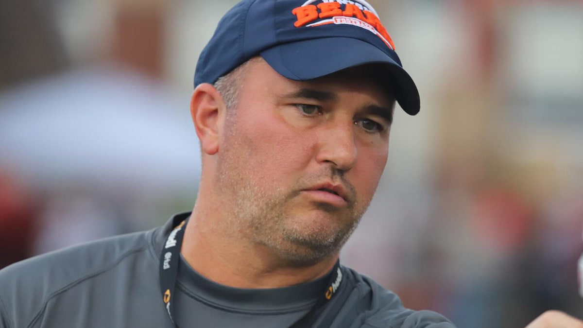A photo of Virginia high school football coach Travis Turner