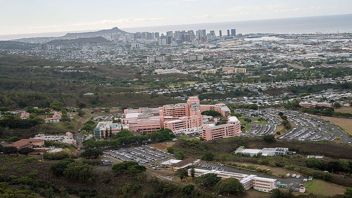 Aerial view of Tripler Medical Center in Hawaii