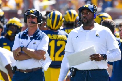 Former Michigan coach Jim Harbaugh reacts to Sherrone Moore’s firing and charges