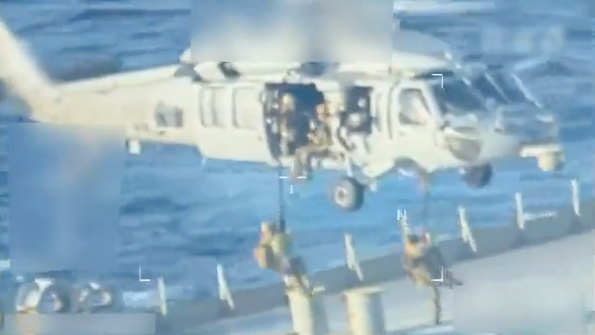 Newly released footage shows U.S. forces securing a Venezuelan oil tanker.