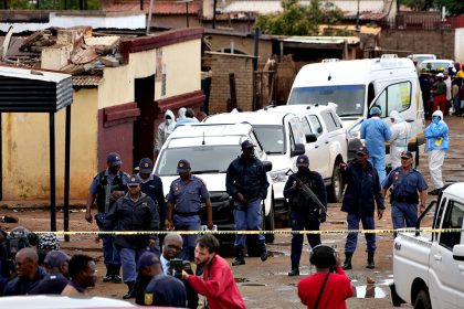 Manhunt underway in South Africa after gunmen open fire at tavern, killing 9 and wounding 10