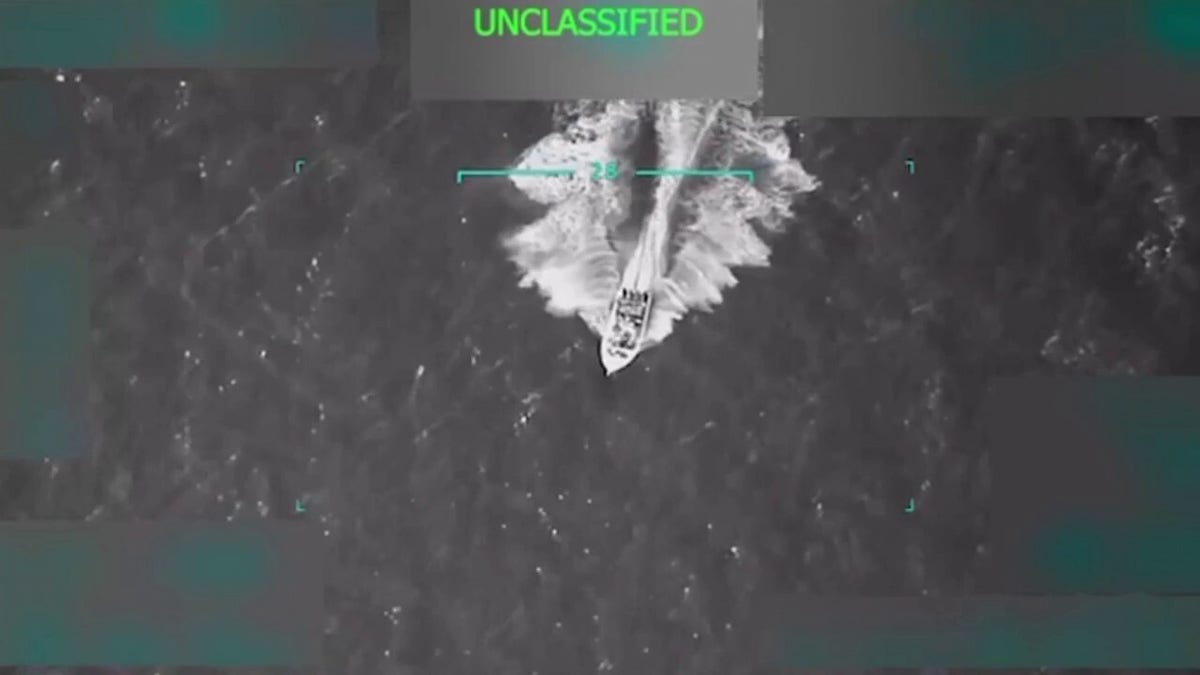 Video footage showed the vessel shortly before it was destroyed.