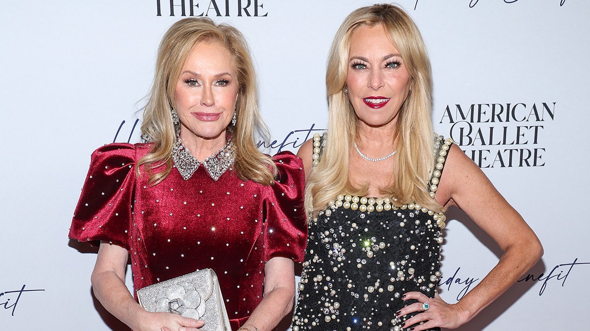 Sutton Stracke and Kathy Hilton at the American Ballet Theater's holiday benefit in December 2023.