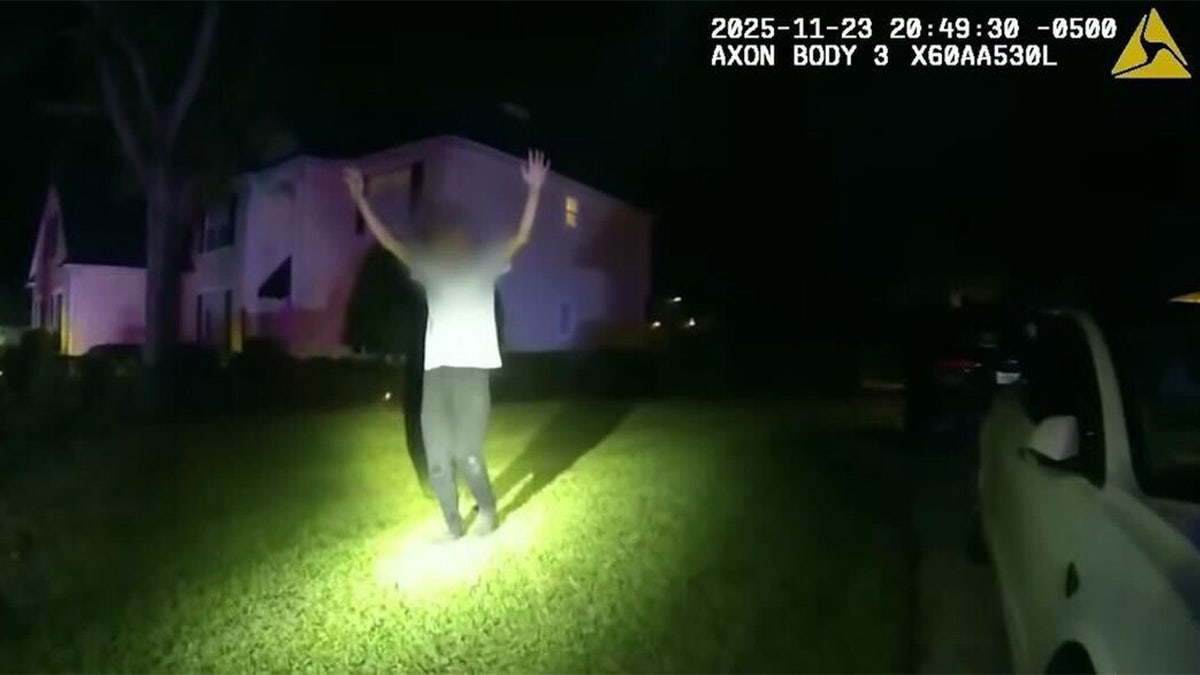 Teenager seen in body camera footage with his hands up
