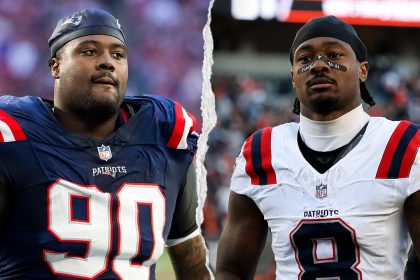 Patriots stars facing criminal allegations decline to answer questions from reporters about legal troubles