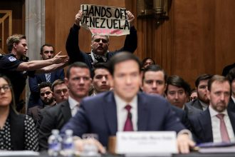 Capitol police arrest Rubio hearing disruptor; Republican senator says ‘off to jail’