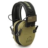 Walker's Razor Slim Patriot Series Muffs - Olive Drab Green