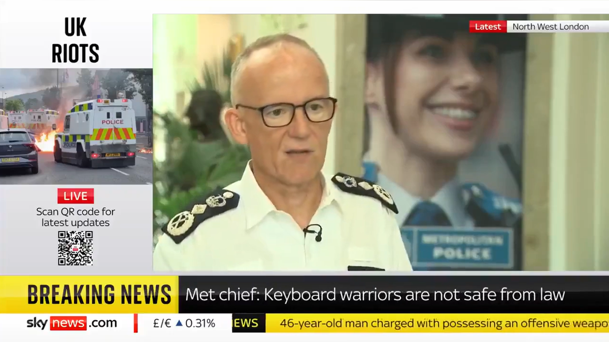 Metropolitan Police Commissioner Sir Mark Rowley