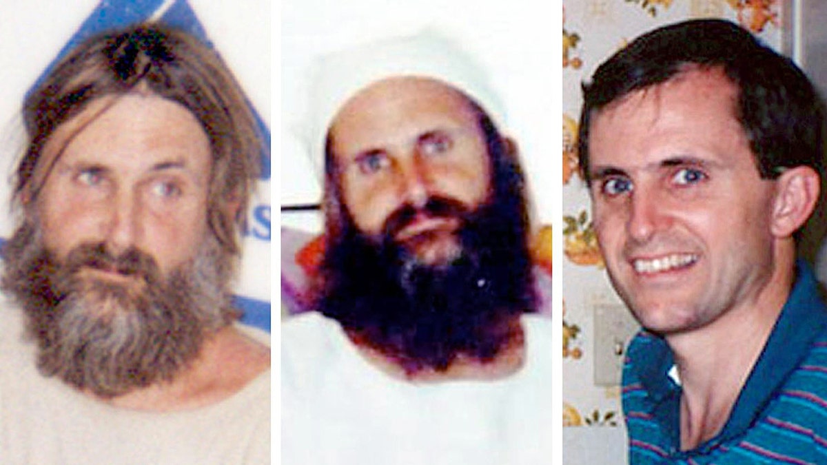 A composite split of Brian David Mitchell.