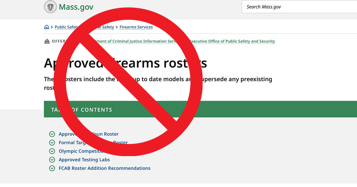 DOJ Backs FPC in Lawsuit Challenging Massachusetts Ban on Commonly Owned Pistols