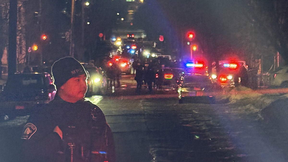 Police tape and agents seen in Minnesota