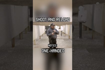 The correct way to shoot and reload ONE-HANDED #shorts #tips #military #training