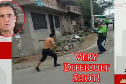 Aggressive Knife-Wielding Man Stopped By Lucky Officers