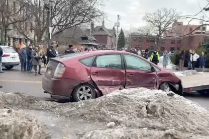 Minnesota police say vehicle believed to be pursued by federal agents crashed downtown, protests ensue