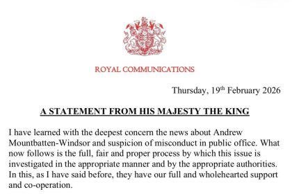 “Law Must Take Its Course”: King Charles Responds To Arrest Of Former Prince Andrew