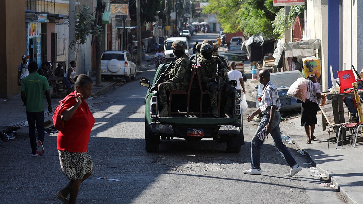 Haitians flee homes due to the gang violence, in Port-au-Prince