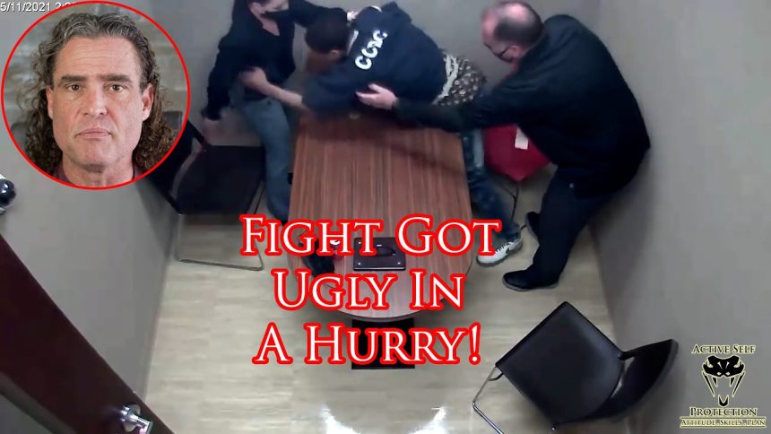 Distraught Suspect Goes For Officer’s Gun!