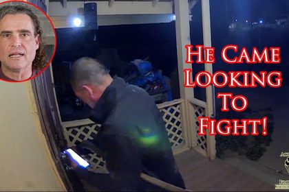 Small Town Cop Confronted By Angry Man With a Machete