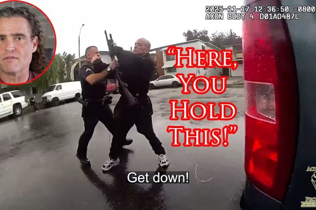 LAPD Officer Practically Hands His Shotgun To Perp