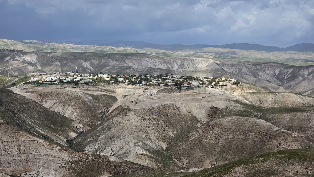 View of West Bank, Judea and Samaria.