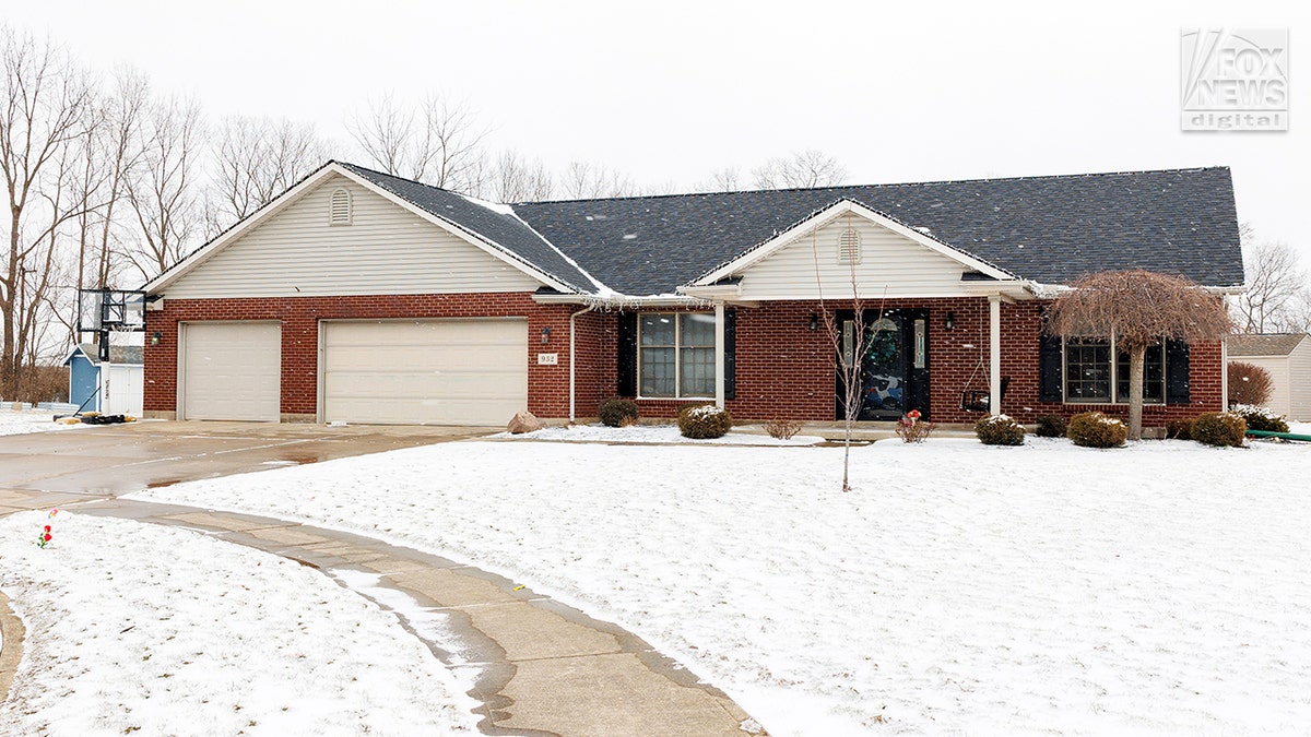 The exterior of the home belonging to Caleb and Ashley Flynn in Tipp City, Ohio