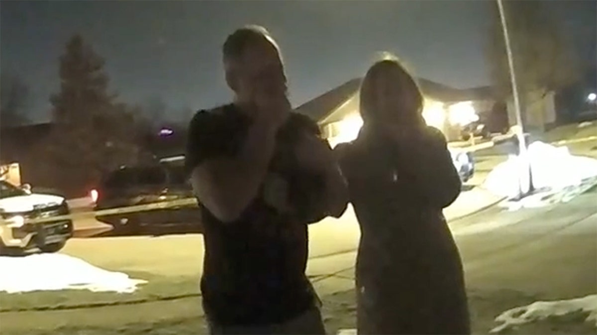 Caleb Flynn reacting to his wife’s death.