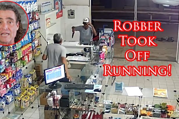 Clerk Sends Armed Robber Scrambling