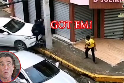 Fed Up Hero Runs Over Robbers