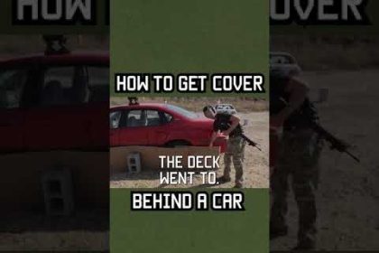 How to get cover behind a car #car #military #selfdefense