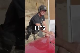 Here’s how Bullets Bounce Off Cars #shorts #cars #selfdefense #military