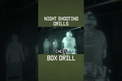Night Shooting Drills: Box Drill #nightvision #specialforces #military