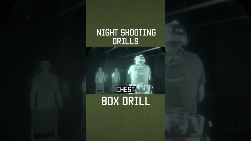 Night Shooting Drills: Box Drill #nightvision #specialforces #military