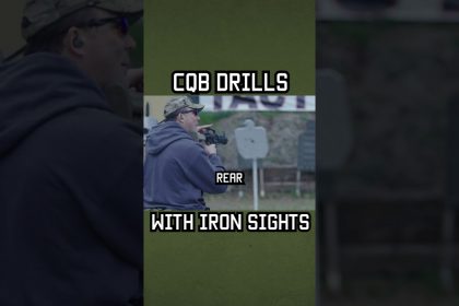 Special Forces CQB Drills using Iron Sights #shorts #cqb #military