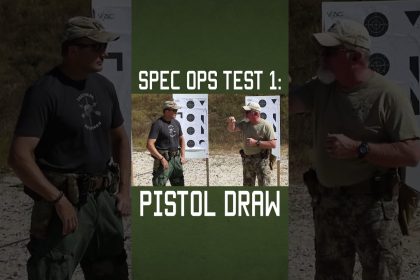 Spec Ops Test 1: Pistol Draw #specialforces #military #training #shorts