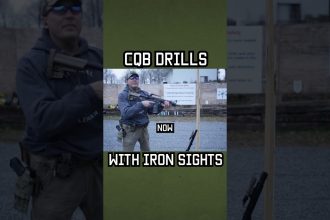 CQB RIFLE DRILLS WITH IRON SIGHTS #rifle #shorts #military