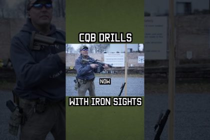 CQB RIFLE DRILLS WITH IRON SIGHTS #rifle #shorts #military
